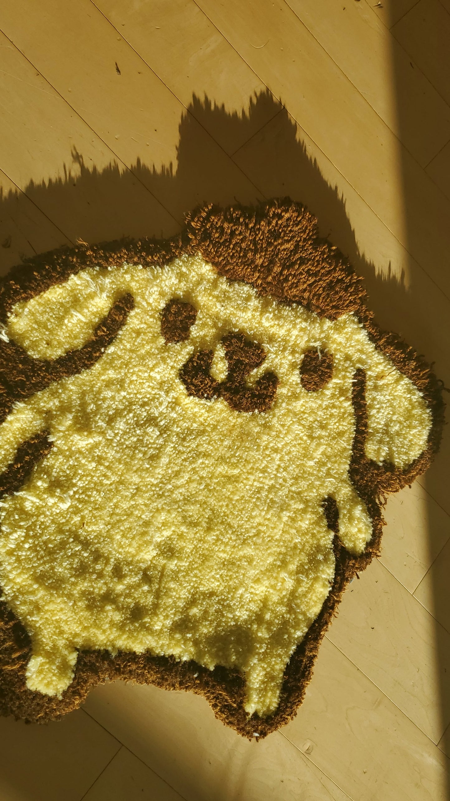 Handmade  25 pompompurin Tufted rug