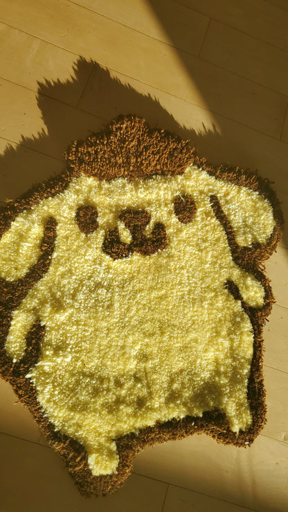 Handmade  25 pompompurin Tufted rug