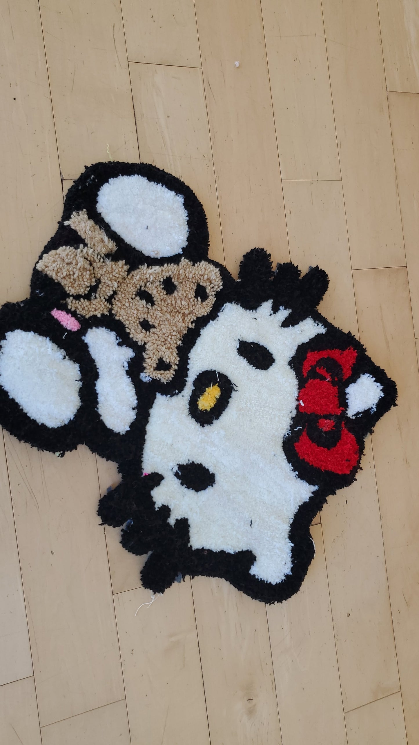 Hello Kitty 25" Handmade Tufted Rug – Kawaii Bedroom Decor