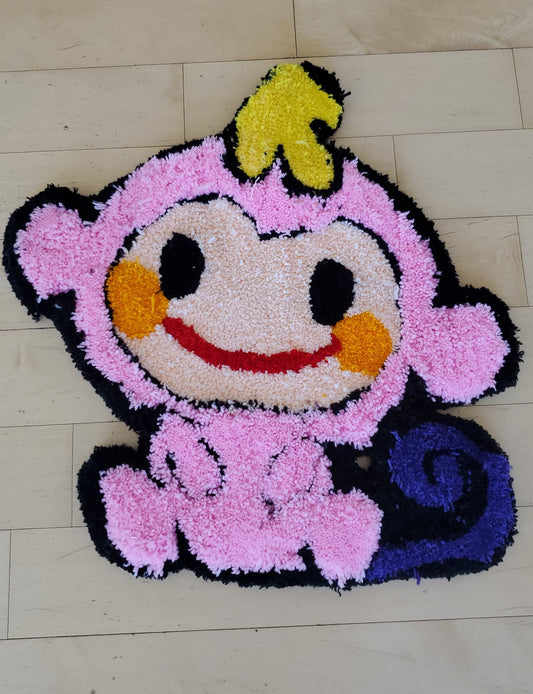 Chi Chai Monchan Tufted Rug | Handmade Kawaii Rug | Sanrio Inspired Room Decor